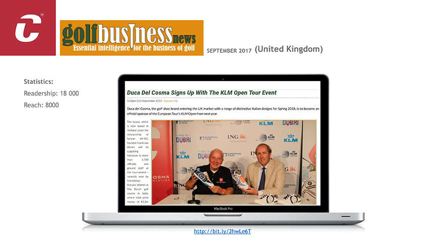 Duca del Cosma_ Golf Business News_ Duca del Cosma signs up with the KLM Open Event